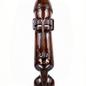 long face standing sculpture