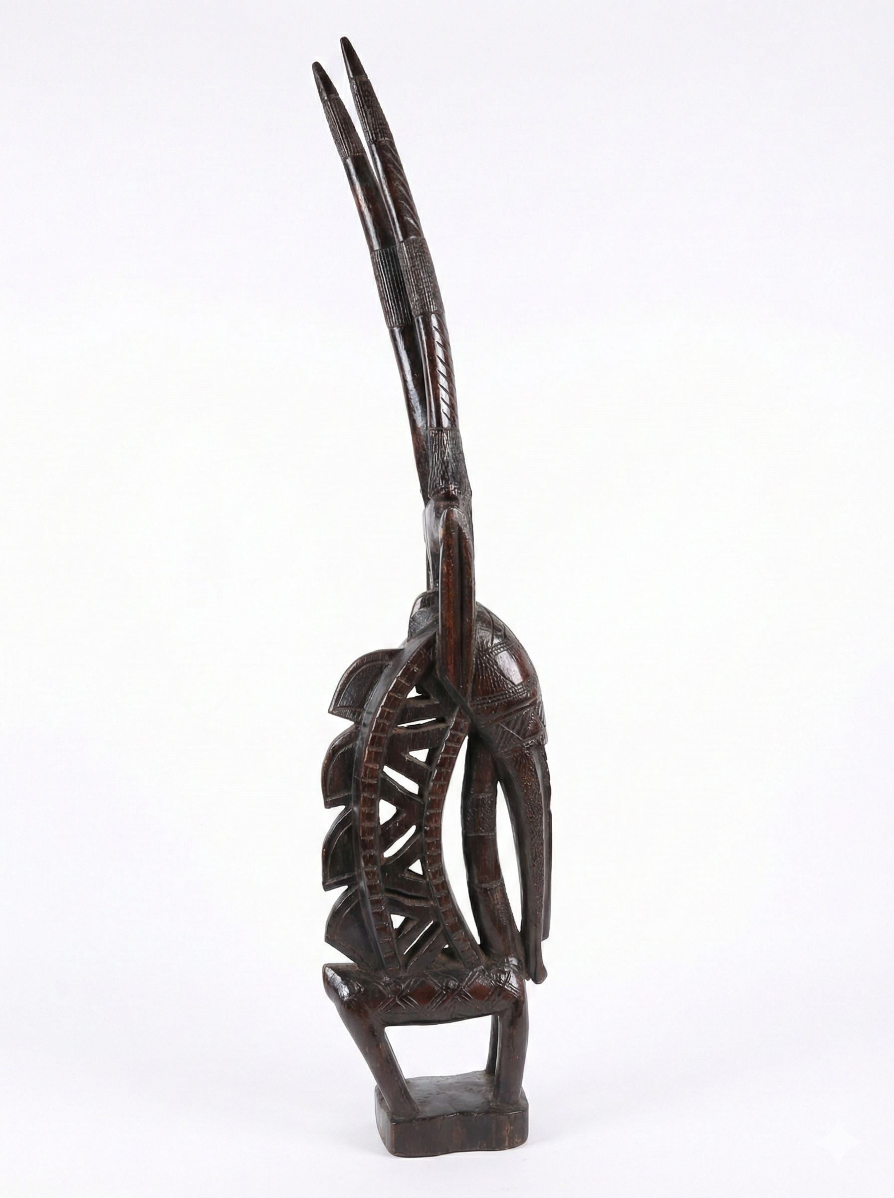 hand carved bambara chiwara headdress sculpture hand carved bambara chiwara headdress sculpture